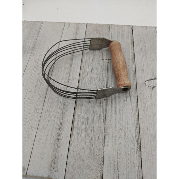 Vintage Androck Wire Dough Pastry Blender Wood Handle - Picture 5 of 7